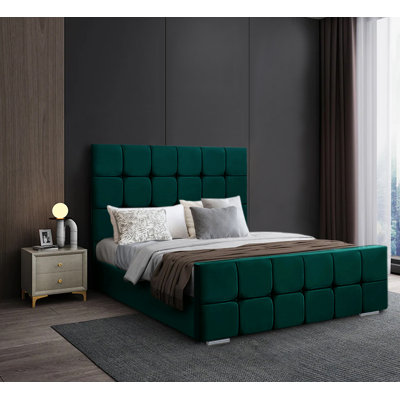 Anderia Upholstered Velvet Bed Frame