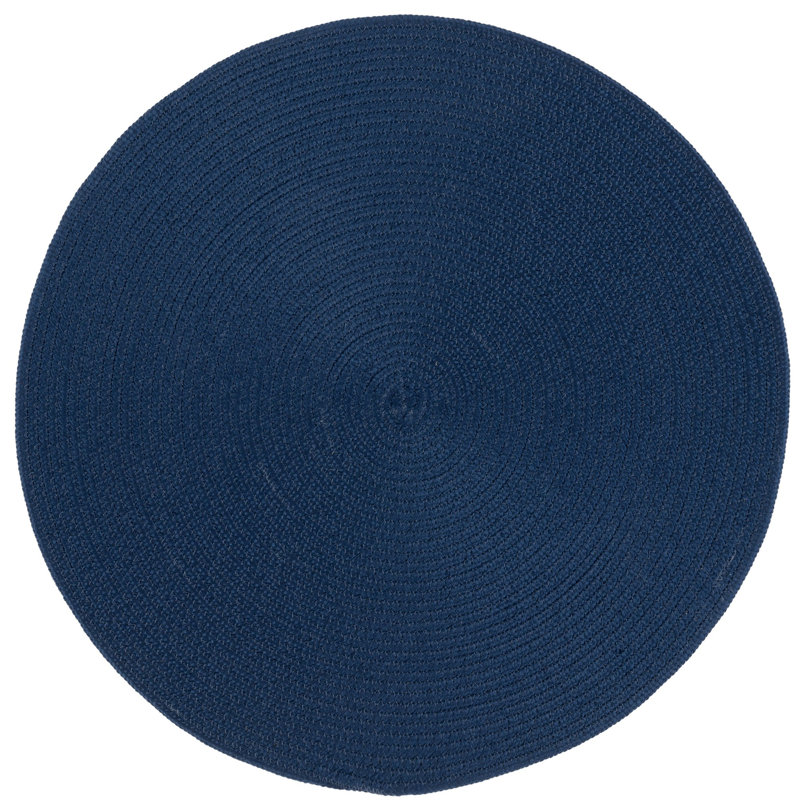 Braided Hand Woven Performance Solid Color Rug, Round 3'
