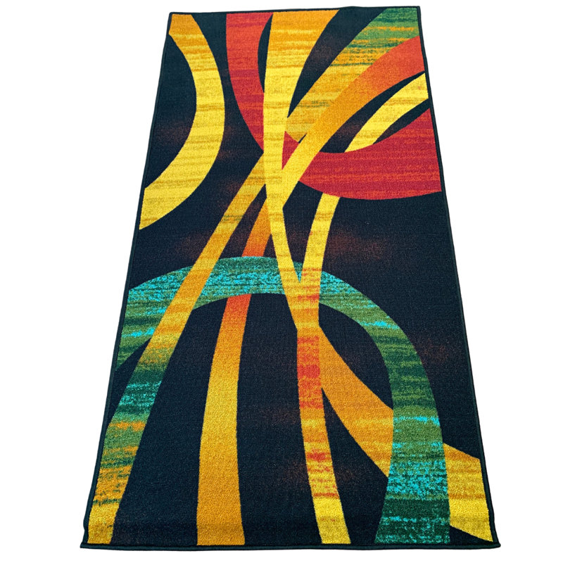 Rupert Abstract Area Rug, Rectangle 80 x 150cm