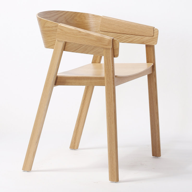 Fauteuil à dossier en lattes Duxbury, Naturel
