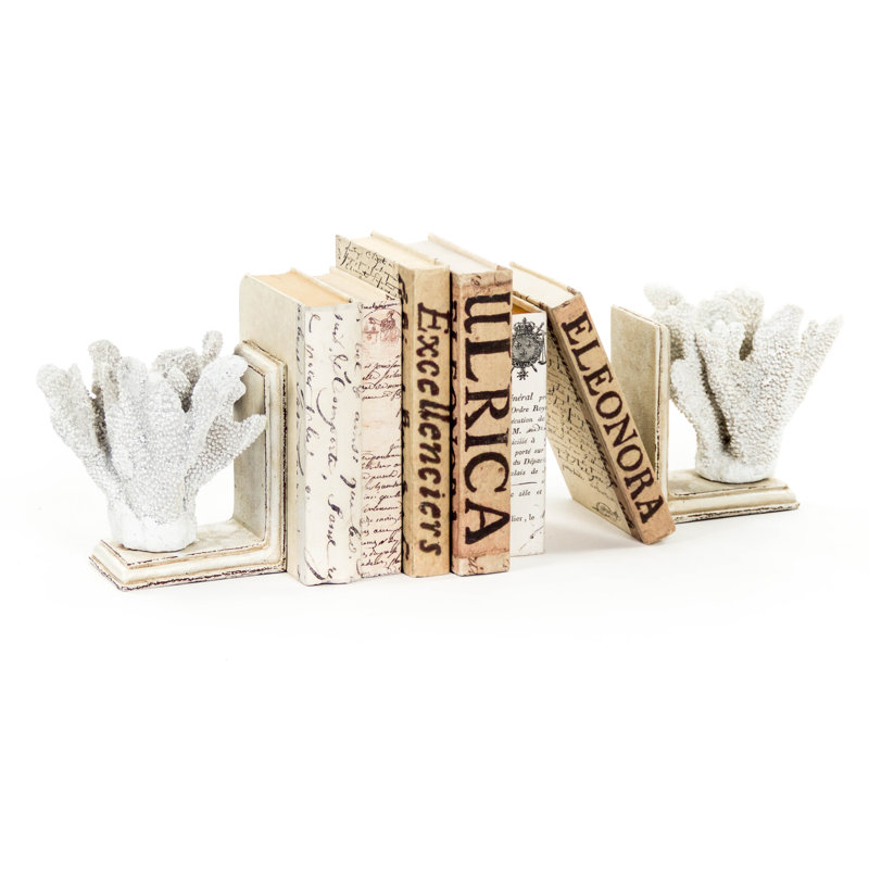 Coral Coastal Bookends