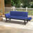 72 In. L Patio Convertible Sofa Daybed With Adjustable Armrests-788995701