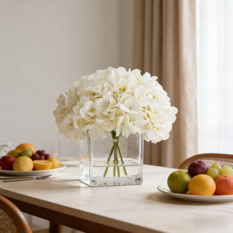 Arrangement floral artificiel, Beige