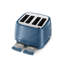4 Slice Ballerina Seta Toaster Blue