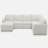 L-Shaped Modular Sofa Set With Large Storage Space-591189968