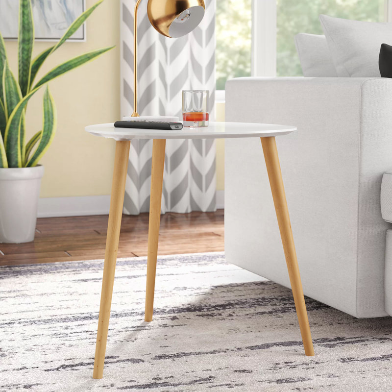 Asten End Table, White