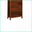 Bibliothèque, bibliothèque multimédia en bois massif à 5 tablettes avec finition chêne antique | Transitionnel | Bois massif