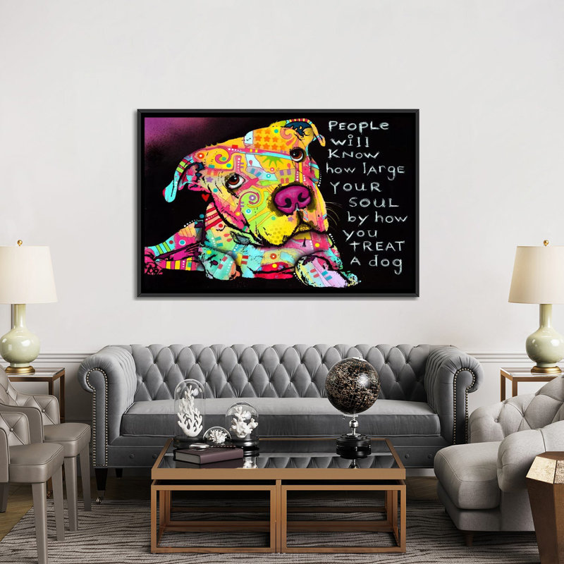 Firu - reproduction sur toile, H 18 po x l 26 po x P 1,5 po, Toile avec cadre noir