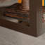 Finition brune, contemporain, rangement de bureau à domicile et présentation d'articles essentiels, tablettes réglables, espaces, design, articles en bois d'ingénierie,