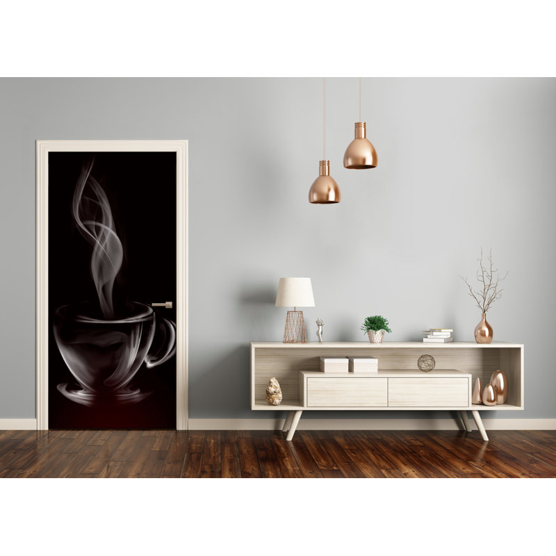Aromatic Coffee Door Decal