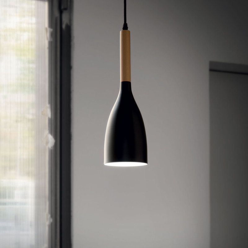 Manhattan 1 - Light Teardrop Pendant, Black