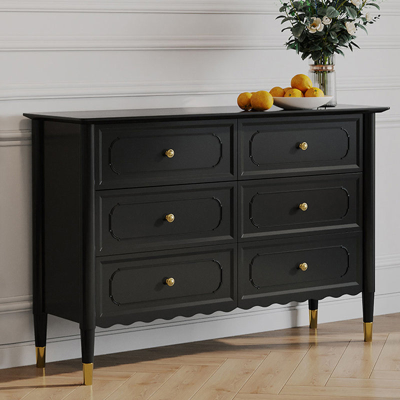 Buffet à six tiroirs de style français, H 32,28 po x l 59,06 po x P 15,75 po