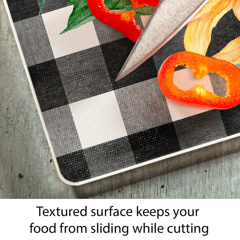 Sunflower Fields Rectangular Tempered Glass Cutting Board