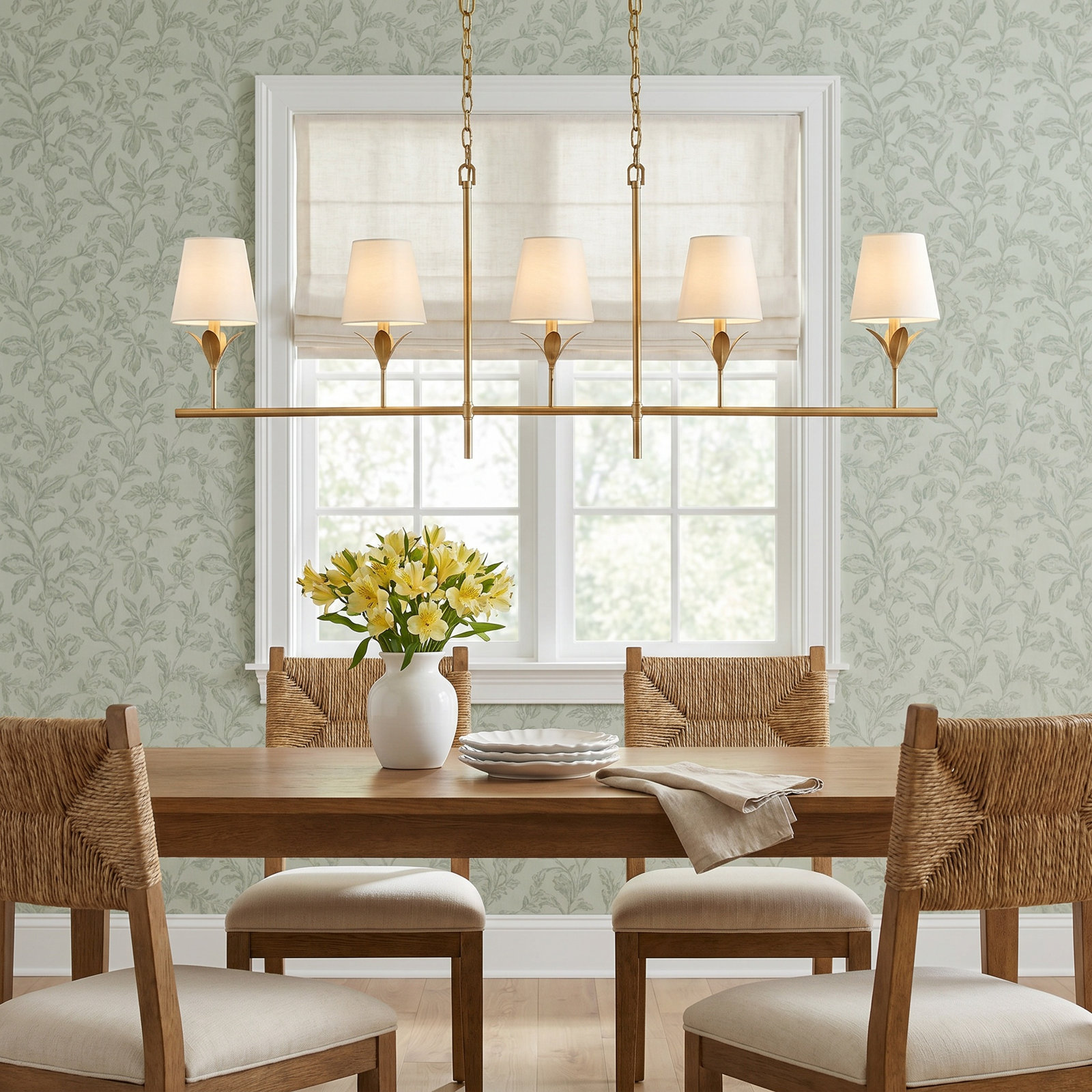 Karsyn 5 - Light Geometric Modern Linear Chandelier