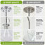 Suspension Alejo 9,1 po à 1 lumière en verre conique transparent soufflé à la main pour îlot de cuisine-2031825810