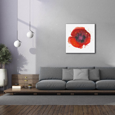 Splash 5 With Gold' by Shirley Novak Canvas Wall Art