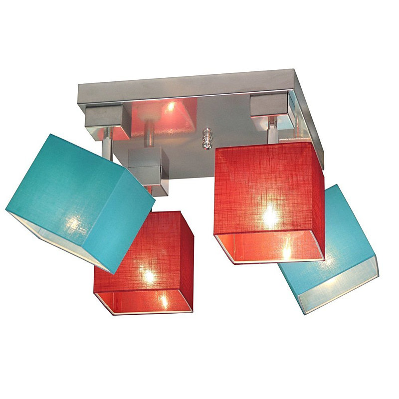 Partee Spotlight, Clear red/Turquoise, Wenge