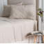  Ensemble de draps en lin pur lavé à la pierre, drap-housse 16 po-377350572-388082907