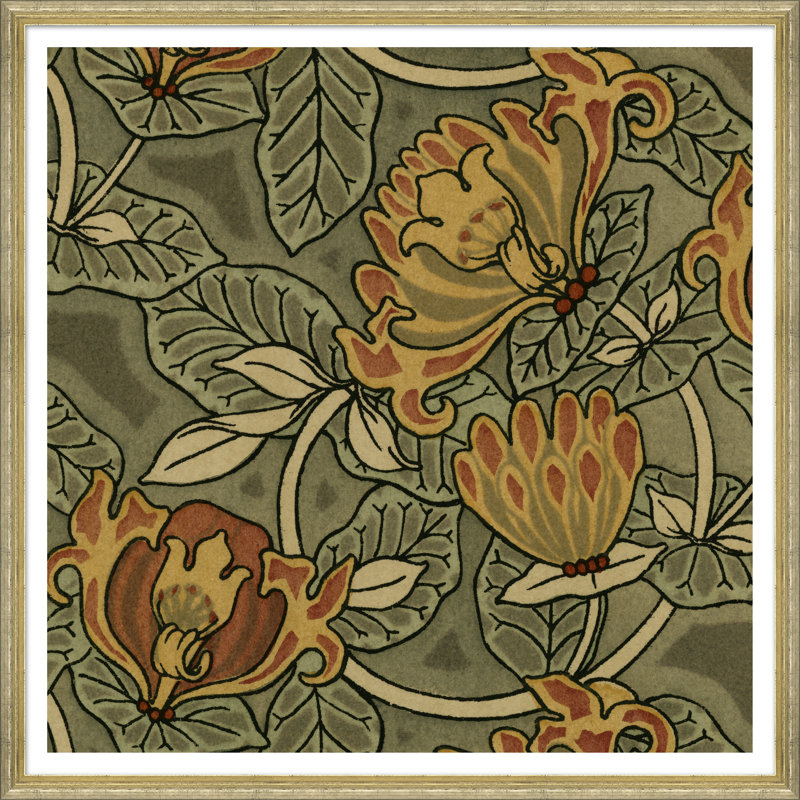«Textile Patterns from the 19th Century», impression encadrée