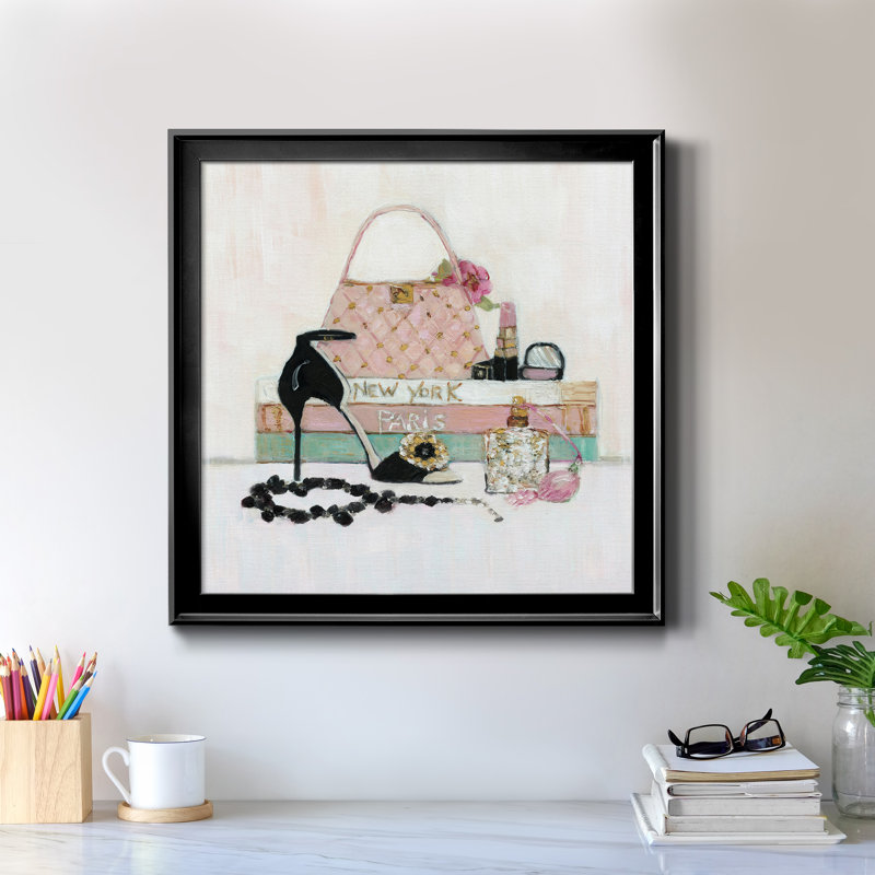 Fashionista I - reproduction d'art sur toile, H 34,5 po x l 34,5 po x P 1,5 po, Noir