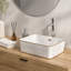 Lavabo de salle de bain rectangulaire en céramique 16X12