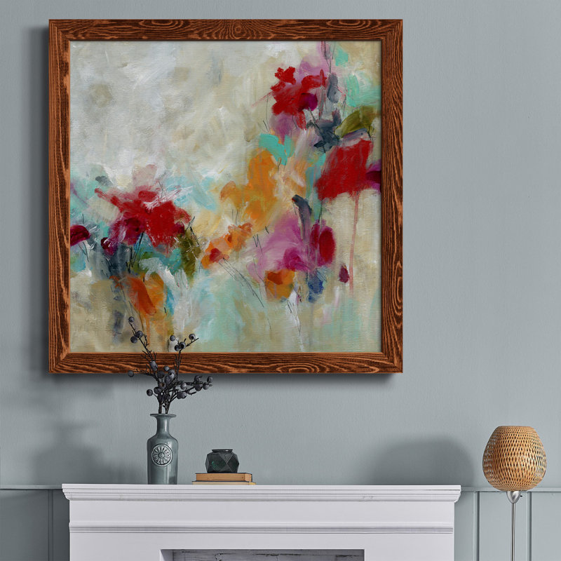 Boho Cacti I - cadre photo, reproduction d'art sur toile, H 20 po x l 20 po x P 1,5 po, Érable encadré