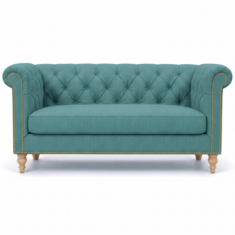 Tissu Lennon | Mélange de lin uni | Couleur turquoise, Turquoise