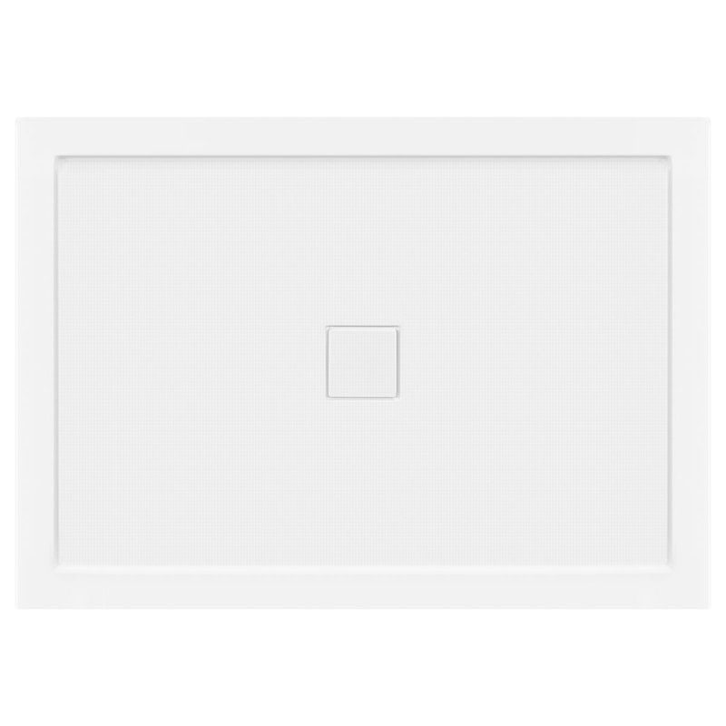 60'' White Acrylic Rectangular Double Threshold Shower Base