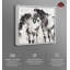 «Horses In Inkwash Masculine Abstract Man Cave» par Notoriart-102550923-102550912