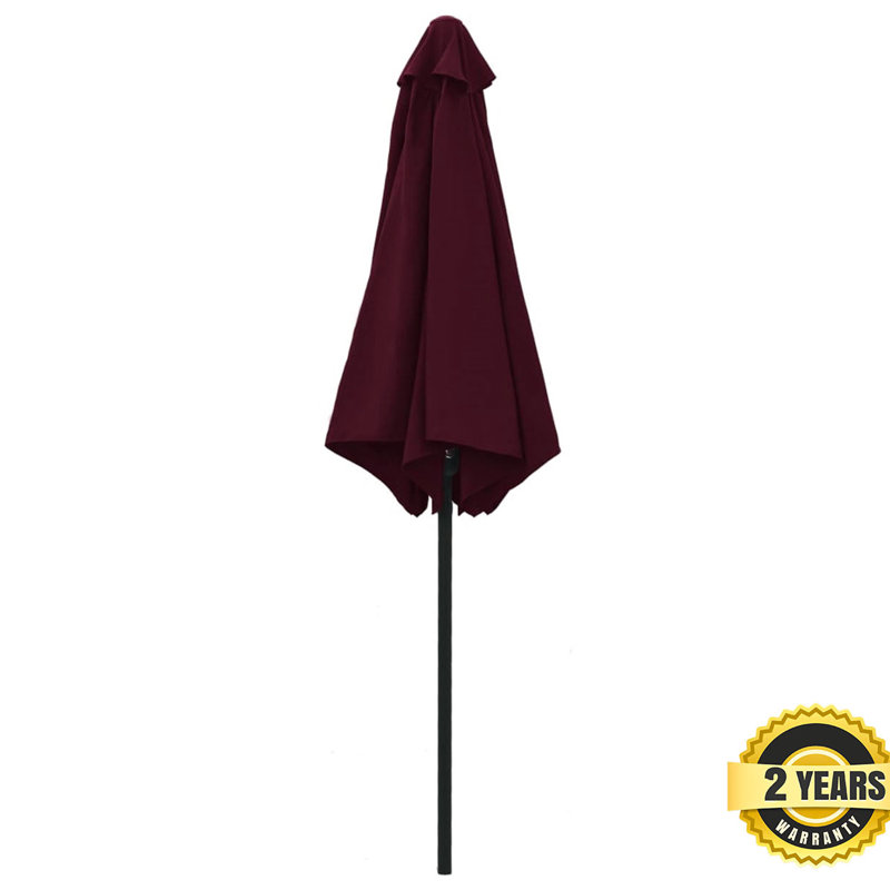 Kimora 270cm Market Parasol, Red