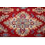 Tapis oriental géométrique rouge Kazak 5