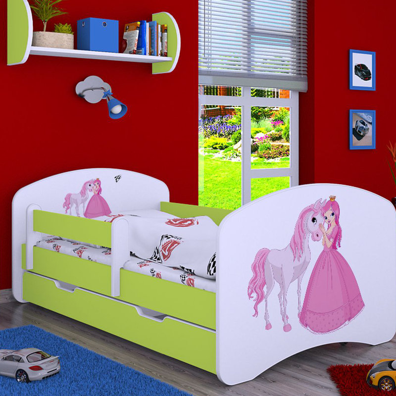 Nordham Storage Kids Bed, Green