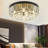9-Light Modern Large Crystal Chandelier Semi Flush Mount Round Light Fixture Ceiling Lamp Farmhouse For Dining Living Room Foyer Bedroom, Bulbs Not Included-1604978400