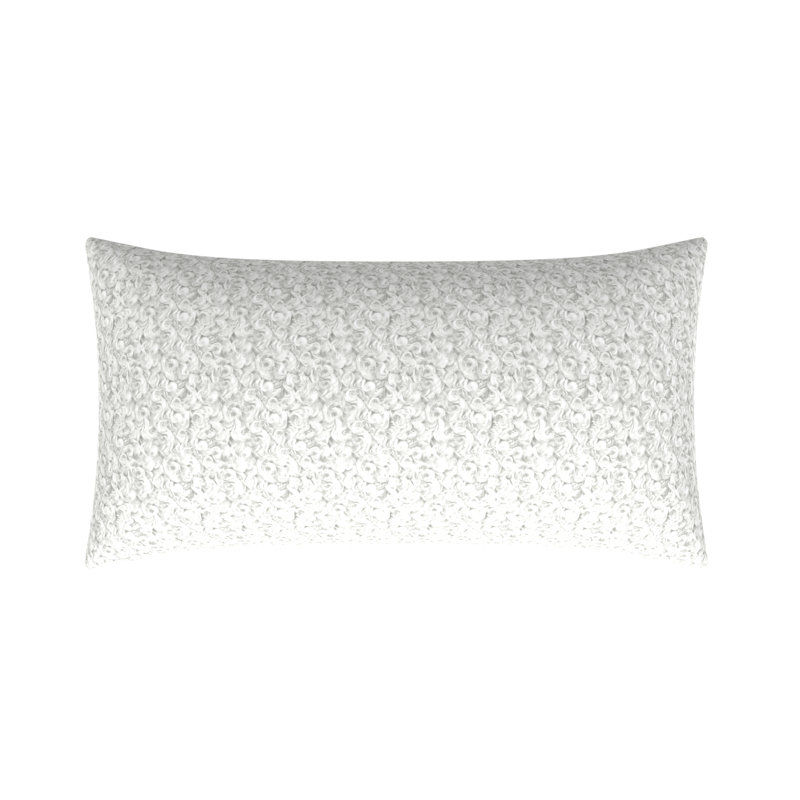 Rectangular Pillow Cover & Insert, 16"H x 30"W, White