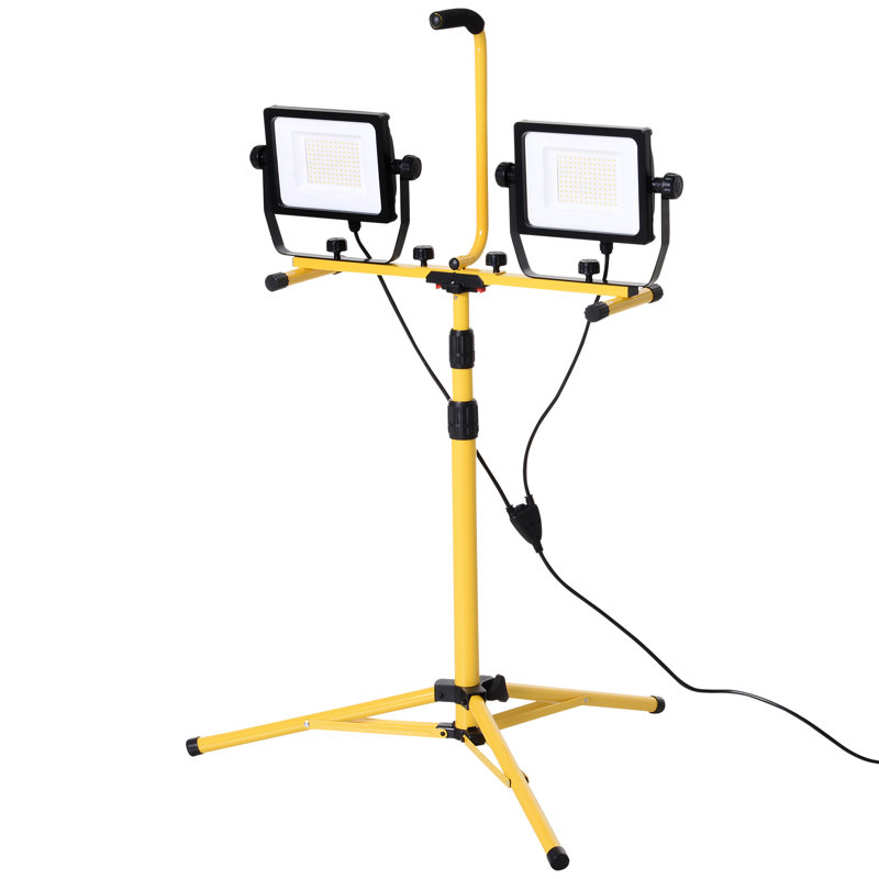Plug-in Integrated LED Work Light, 73.5" H x 29.5" W x 29.5" D