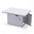 Chelsea Rectangle Aluminum Propane Smokeless Fire Pit Table with Hidden Fuel Tank-1138056778