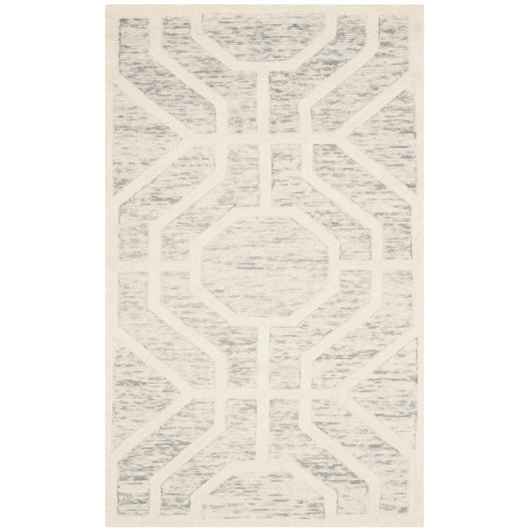 Deedgra Hand Tufted Wool Geometric Rug