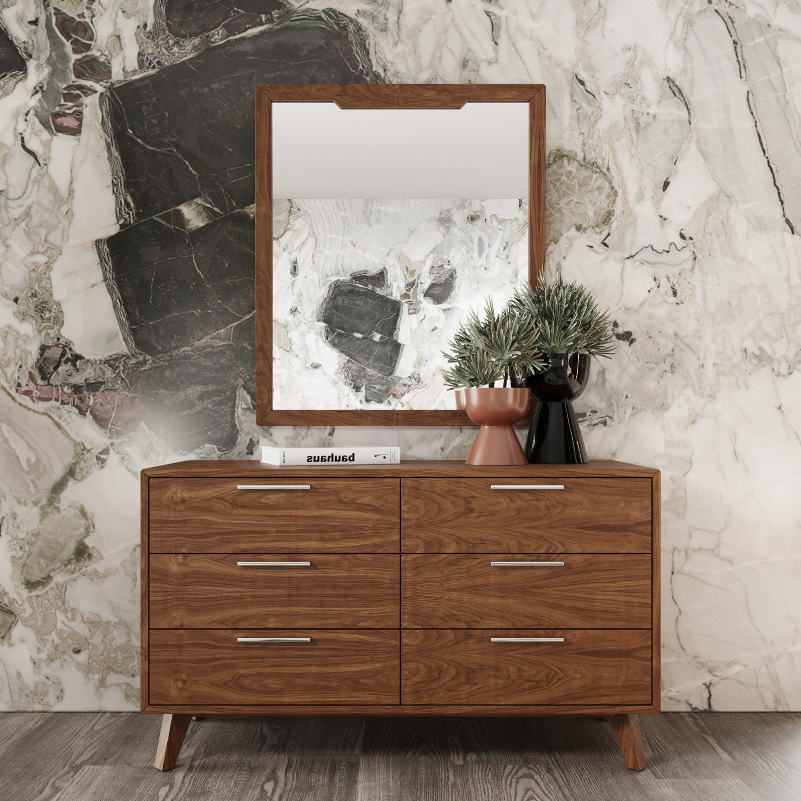 Glow 51" Double Dresser, Walnut