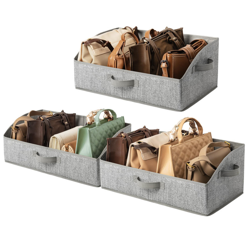 Closet Organizers And Storage, Trapezoid Storage Bins, Gray, Dog Toy Bin, Storage Baskets