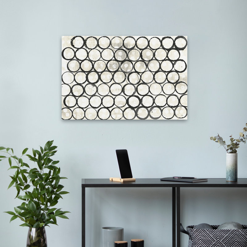 Contemporary Eclipse I Neutral, 24" H x 16" W
