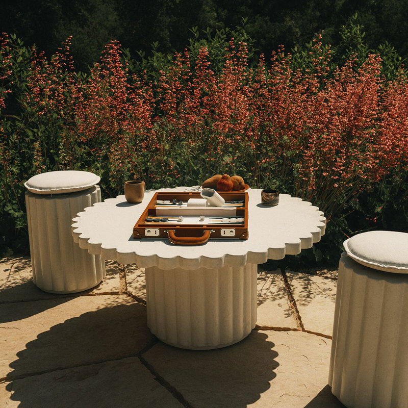Table d'appoint Daisy, H 18,5 po x l 37,5 po x P 37,5 po