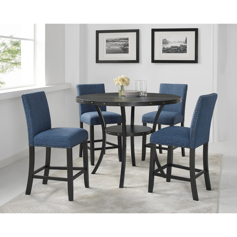 Table de salle à manger ronde Biony, H 36,02 po x L 48,02 po x l 48,02 po