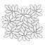Mosaïque de plancher et de mur en galets de 12 po x 12 po Blossom Magnolia Floret