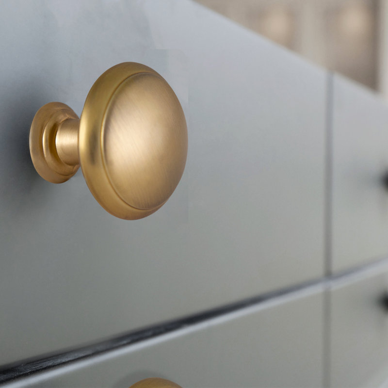 Victorian 0.63" Mushroom Knob, Satin Gold