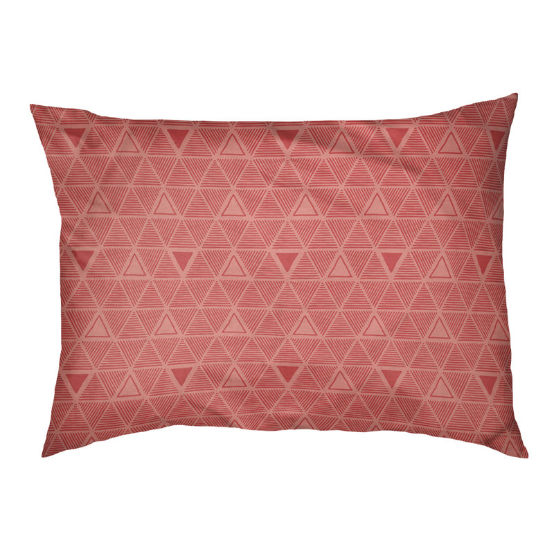 Coussin pour chien Chen, Moyen (l 40 po x P 6,5 po x H 30 po), Rouge pâle