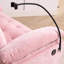 Canapé inclinable double Leisure avec dossier réglable, port de charge USB, support pour téléphone et repose-pieds de rangement assorti - rose-165837237