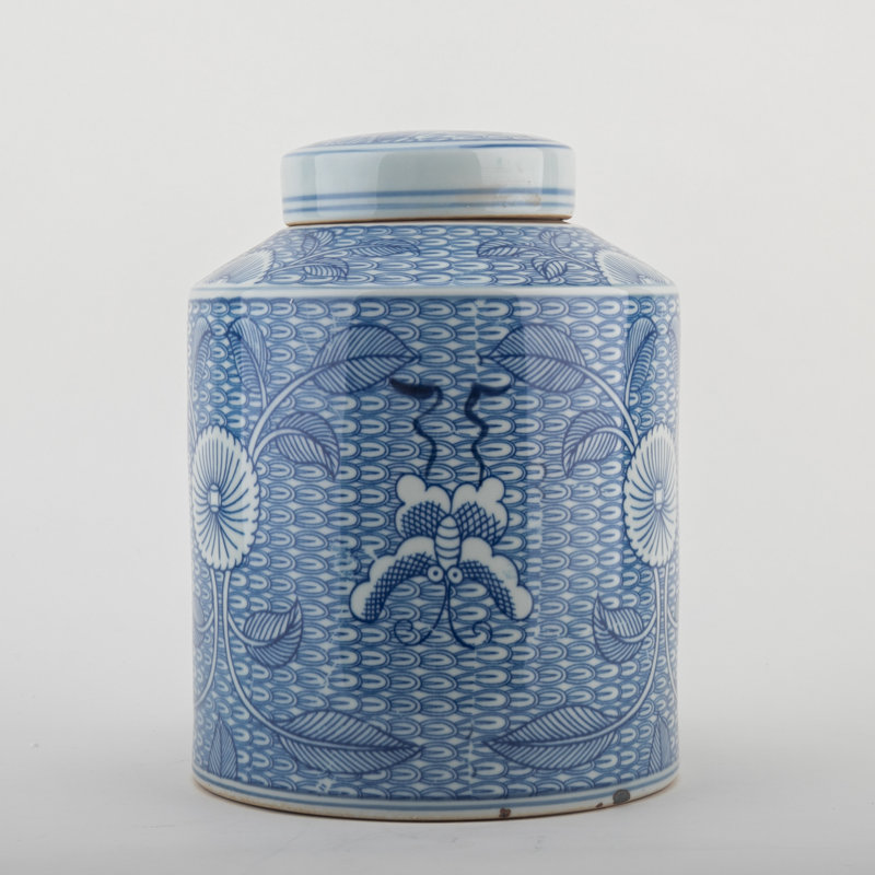 Handmade Porcelain China Ginger Jar