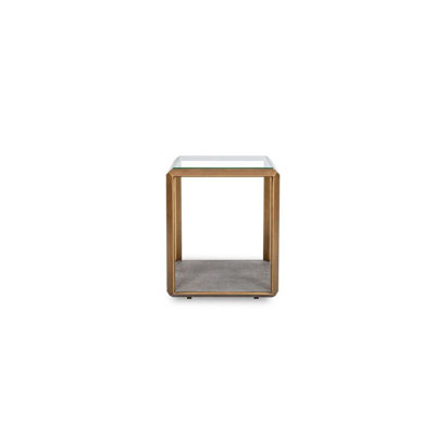Elmley Glass Top End Table