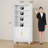 Latitude Run® 75.2''H Open Freestanding Display Storage Cabinet With Adjustable Stoarage Shelves And Doors-465780741