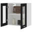 Black Hanging Glass Cabinet 60X31x60 Cm-584496423